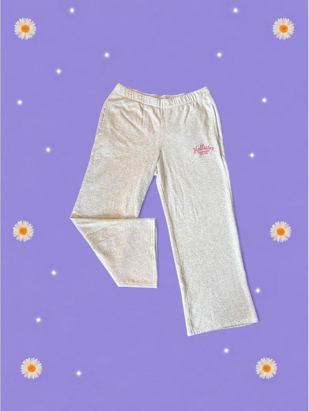 Vintage Y2K Hollister Baggy Wide Leg Low Rise Sweatpants size large 🤍